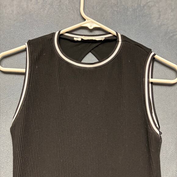 Zara Trafaluc Bodycon Dress Peek a Boo Back Sexy Goth Witchy Fitted Club Small - Picture 7 of 10